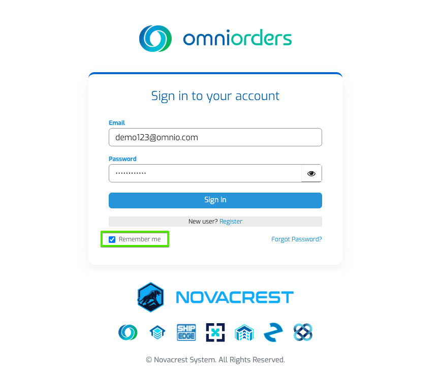 Login Remember Me Option