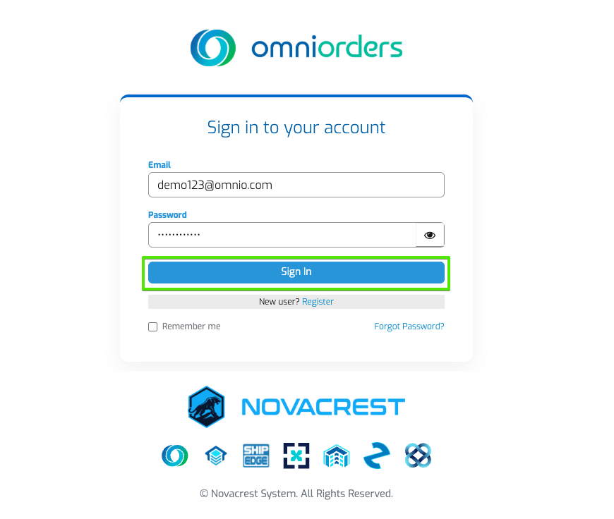 Login Sign In Button